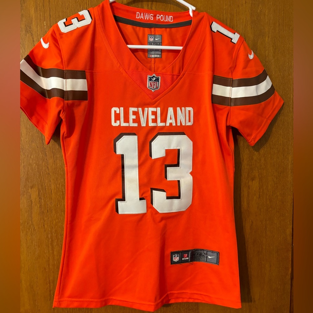 Nike NFL Beckham Jr‎ 13 Cleveland Browns Jersey, Women's Sz Small Orange